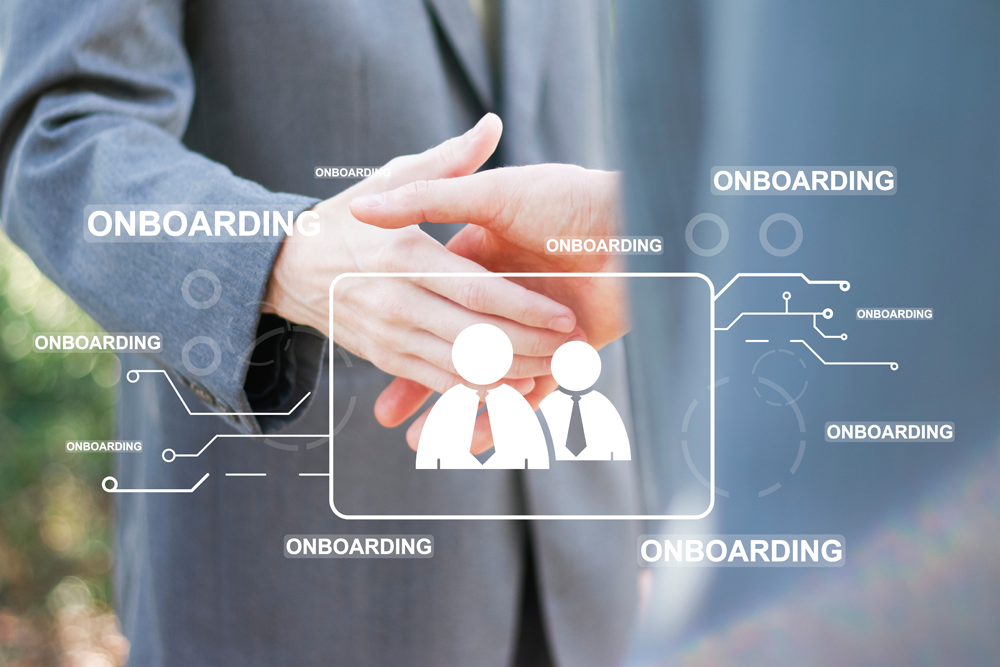 People shaking hands for onboarding